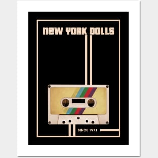 New York Dolls Music Retro Cassette Tape Posters and Art